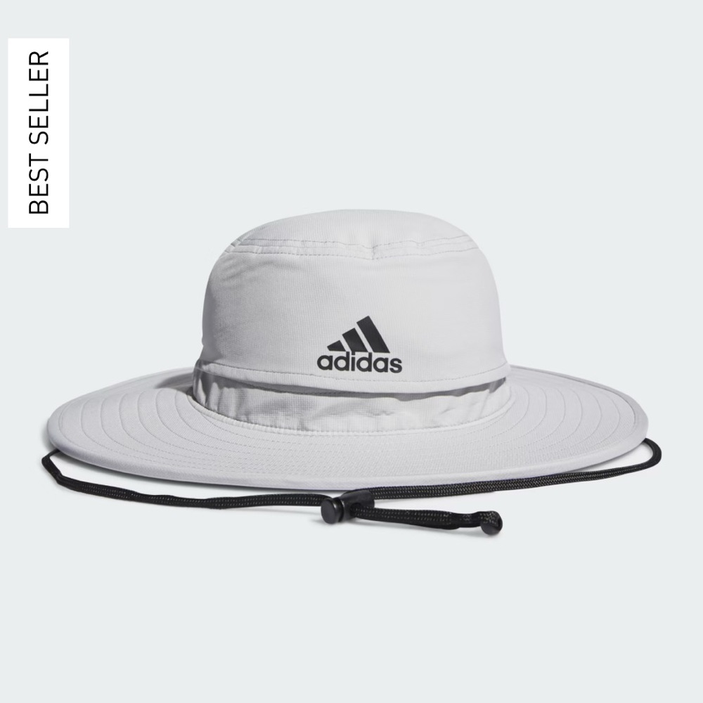 Adidas / NWT  Men's White Wide Brim Golf Sun Hat S/M